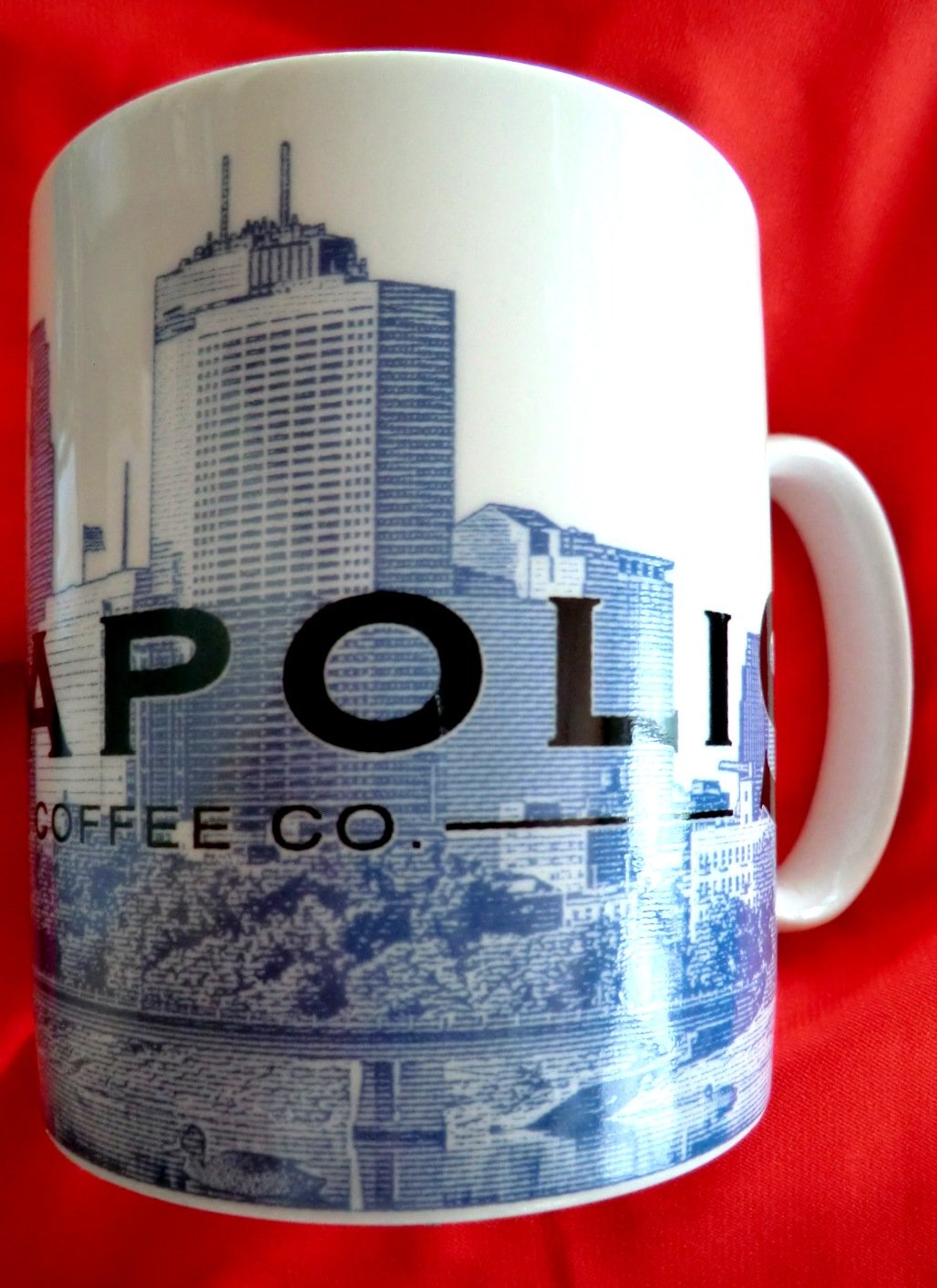 STARBUCKS Coffee Mug Minneapolis City of Lakes Minnesota 2002 SKYLINE SERIES