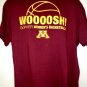 WOOOOSH Gopher Women’s Basketball T-Shirt Size XL Minnesota MN Golden Gophers