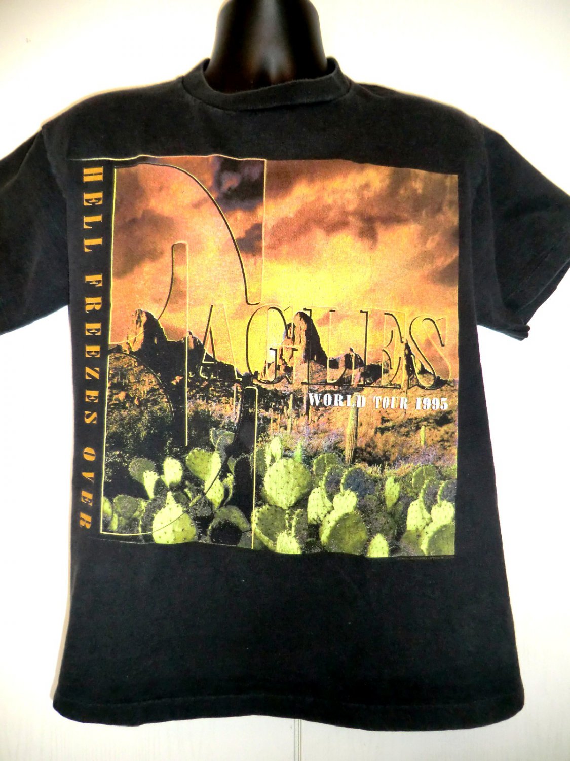 Vintage Eagles Hell Freezes Over World Tour 1994 T-Shirt. Large