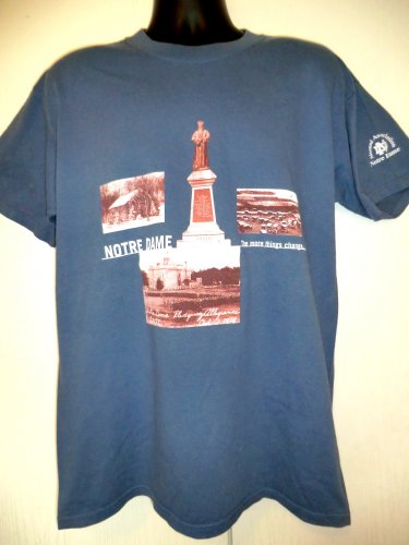 Norte Dame Blue T-Shirt Size Large Reunion 1999
