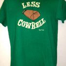 LESS COWBELL Paul Frank Green T-Shirt Size Large