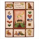 Country Home Fleece Blanket - cozy, cuddly fleece blanket - bedding.