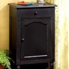 Antiqued Black Wood Cabinet - Antique Look - Wood Cabinet