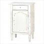 Graceful White Antiqued Cabinet - nightstand, hall cabinet, bathroom cabinet.