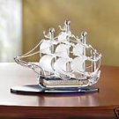 Sailboat on Crystal Seas - lovely glass sailboat.