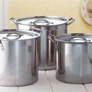 Stainless Steel Stock Pot Set - Set of 3 - Cookware