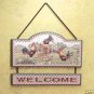 Rooster Welcome Sign - Rooster Sign for Country Decor