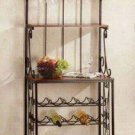 Baker's Style Wine Rack - Wine and Glass Rack