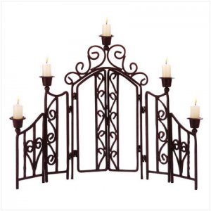 Scrollwork Candle Screen