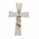 Cross Wall Plaque with Rose