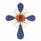 Blue and Orange Wall Cross