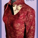 TMR Burgundy/Gold Pleasure Horsemanship Shirt Jacket