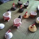 Vintage Salt and Pepper shakers W/ Sugar and Creamer
