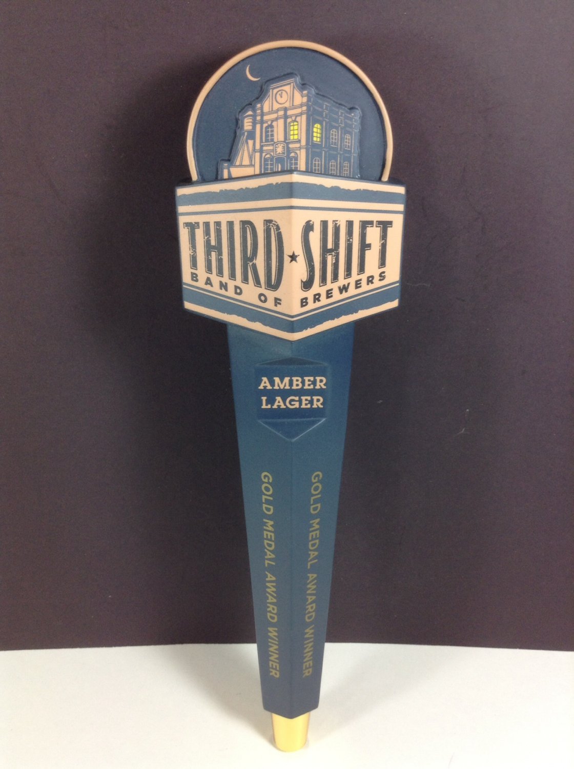 Third Shift Beer Tap Handle Draft Keg Knob