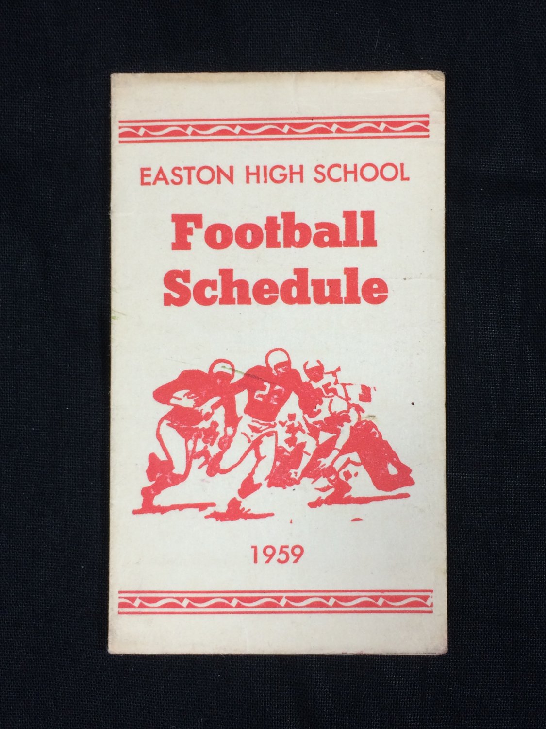 1959 Easton, PA High School Football Schedule