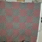 Country Star Rag Quilt Throw, Navy and Burgndy, Handcrafted