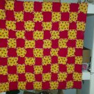 Ladybug Child or Small Throw Quilt, Handmade