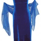 Velvet Dress, Women Party Wear Royal Blue