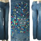 LJ 777 - Junior Worn Look Riveted Stretch Jeans