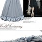 Beaded Grey Chiffon one Piece Dress