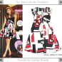 Geometrical Elegant Red Medium Length Dress