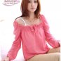 Ladies Hot Pink Chiffon Adorable Blouse