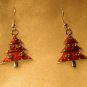 Christmas Tree Enamel Charms Dangle Pendant Earrings