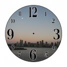 New York at Sunset Wall Clock