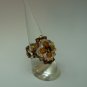 Smokey Topaz Flower Crystal Ring (RG001)