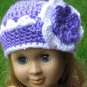 Hand Crocheted Doll Beanie Hat for American Girl or Gotz or 18 inces Dolls