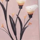 AMBER LILIES  TEALIGHT  HOLDER