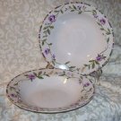 Laura Ashley GRAPEFIELDS (2) Rimmed Soup bowls