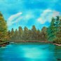 At the Lake, Original Oil Painting