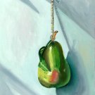 Hanging Pear, An Original Oil Painting