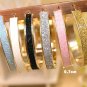 sparkling hoop earrings