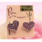 mini heart earrings
