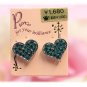 mini heart earrings