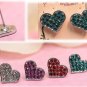 mini heart earrings