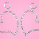 oversize heart earrings