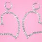 oversize heart earrings