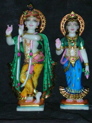 Marble Radha Krishna Statue