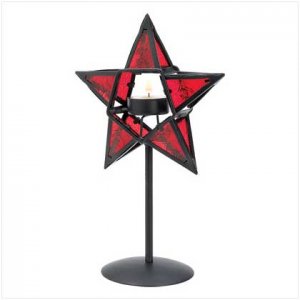 RUBY STAR CANDLE LAMP