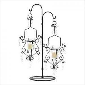 CRYSTAL DROP CANDLEHOLDER
