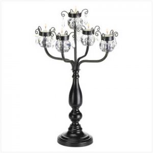 CRYSTAL-TRIMMED CANDLEHOLDER