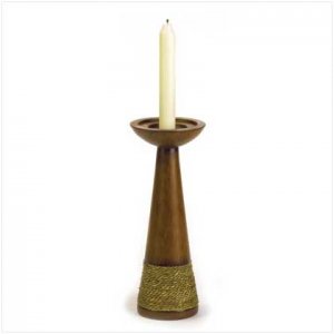 ROPE-TRIM CANDLEHOLDE