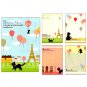 Ark Road Black Cat Memo Pad: Eiffel Tower