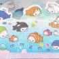 San-X Mamegoma Marine Little Seals "Ocean" Small Memo Pad