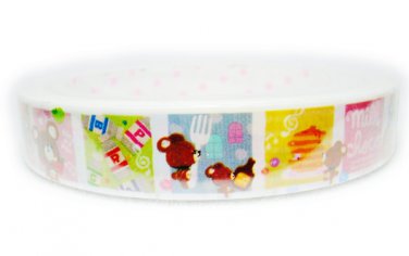 Q-Lia Milk Choco Bear Deco Tape