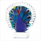 NEW! ART-GLASS PEACOCK