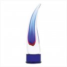 NEW! AZURE ABSTRACT GLASS SCULPTURE
